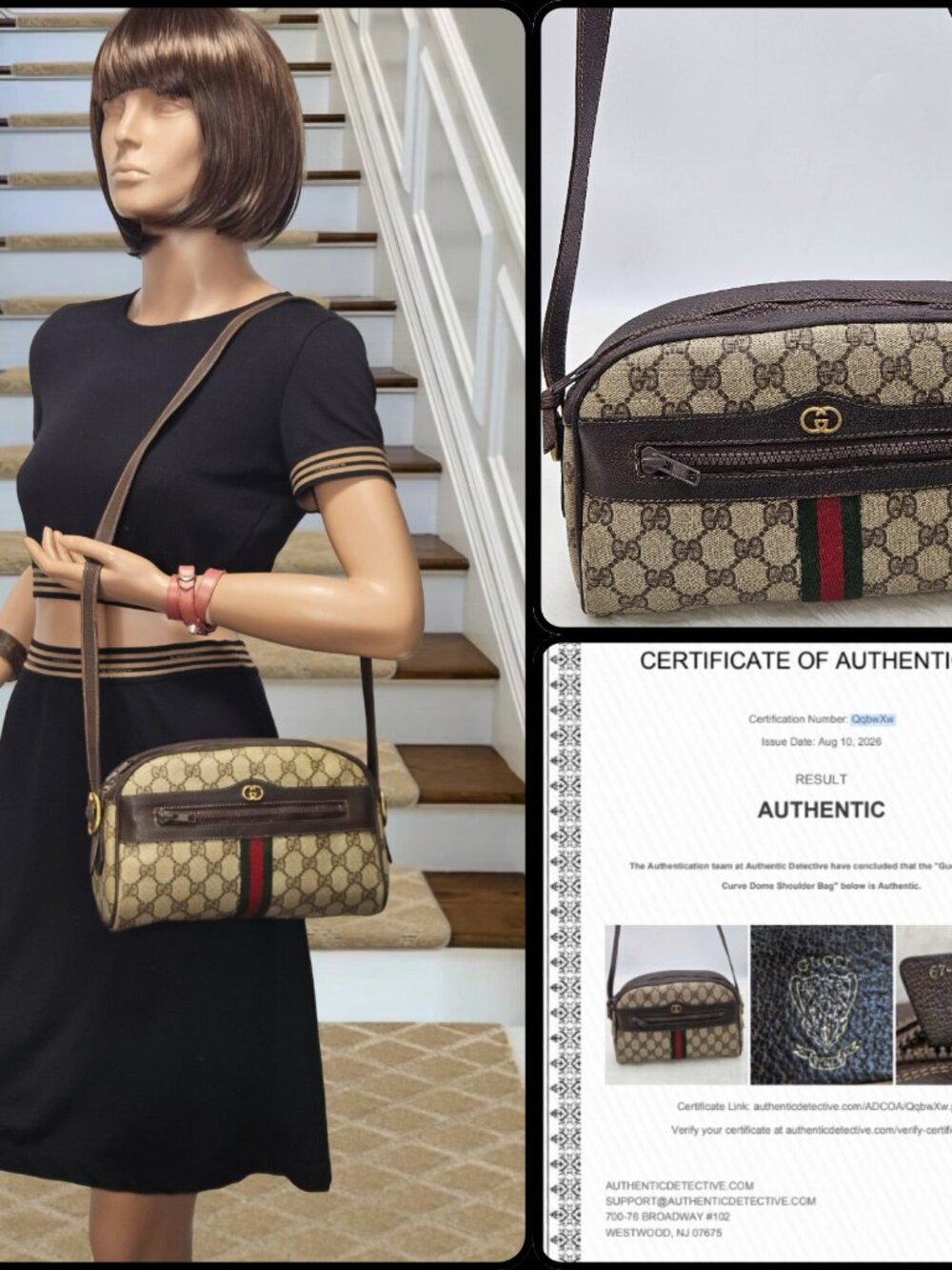 Gucci Supreme Web Sherry Line shoulder bag - Picture 4 of 17